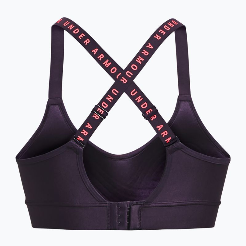 Under Armour Infinity Covered Mid lila fitness melltartó 1363353-541 4