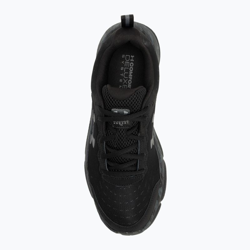 Under Armour Charged Assert 10 Camo fekete/fekete/szürke férfi futócipők 5