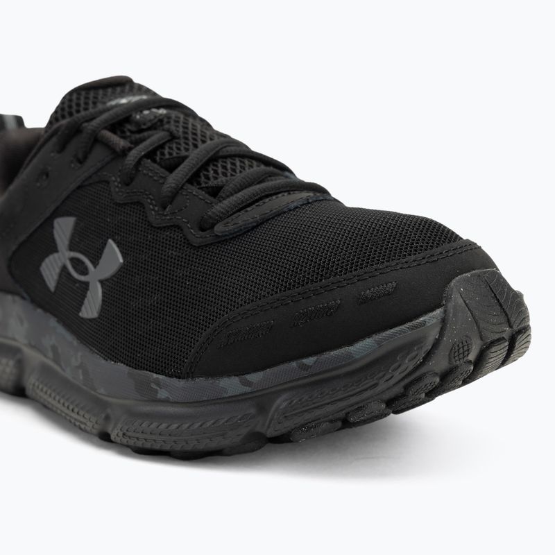 Under Armour Charged Assert 10 Camo fekete/fekete/szürke férfi futócipők 7