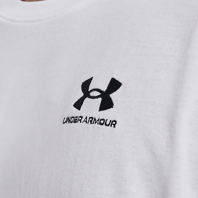 Férfi Under Armour Logo Emb Heavyweight póló fehér/fekete 4