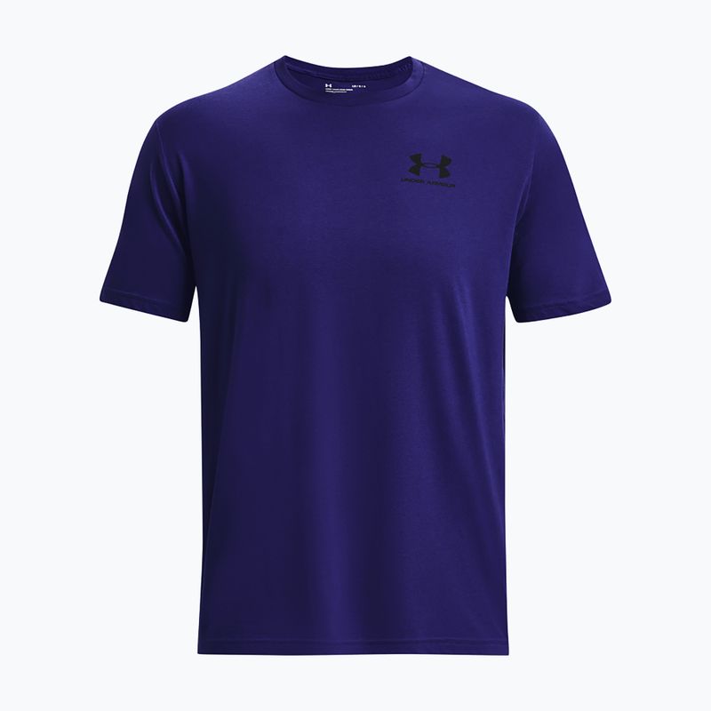 Férfi Under Armour Sportstyle bal mellkasi póló sonar kék/fekete 3