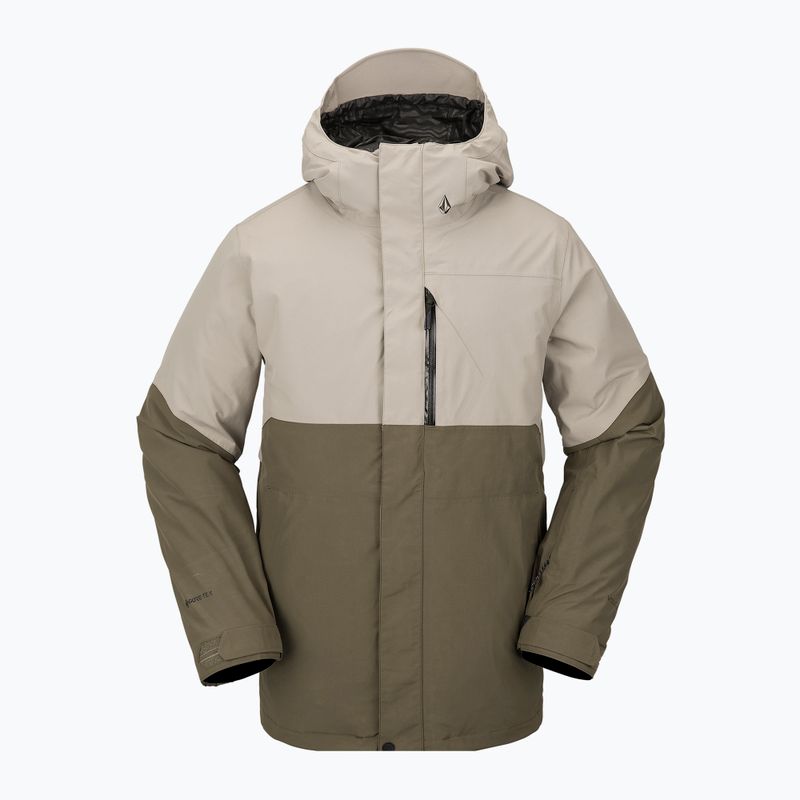 Férfi Volcom L Ins Gore-Tex barna és bézs snowboard kabát G0452302 4