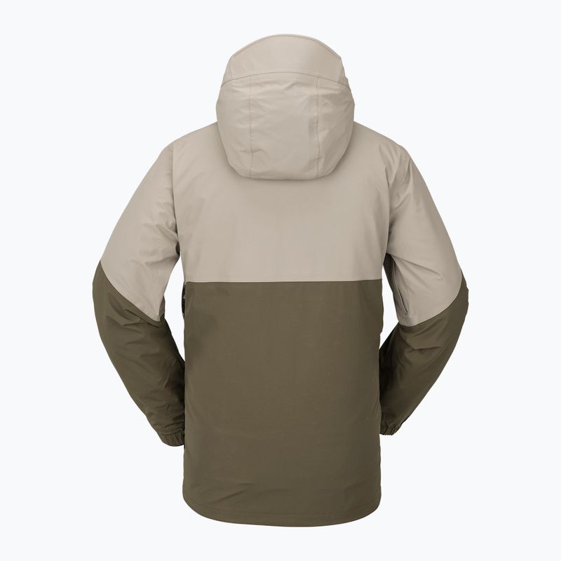 Férfi Volcom L Ins Gore-Tex barna és bézs snowboard kabát G0452302 5