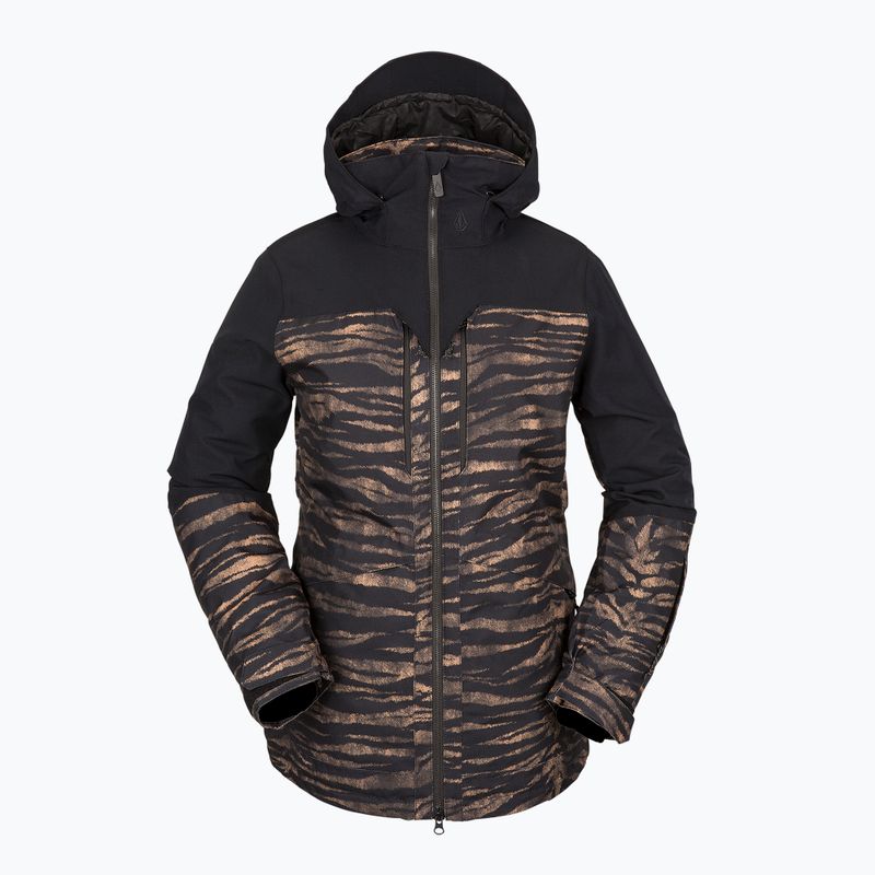 Női snowboard dzseki Volcom Shelter 3D Stretch fekete-barna H0452210 8