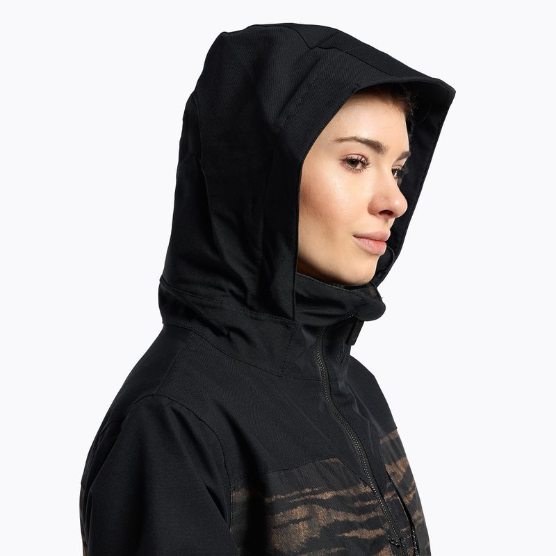 Női snowboard dzseki Volcom Shelter 3D Stretch fekete-barna H0452210 4