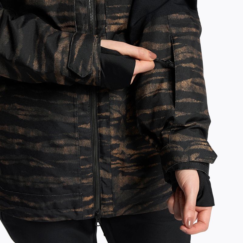 Női snowboard dzseki Volcom Shelter 3D Stretch fekete-barna H0452210 6