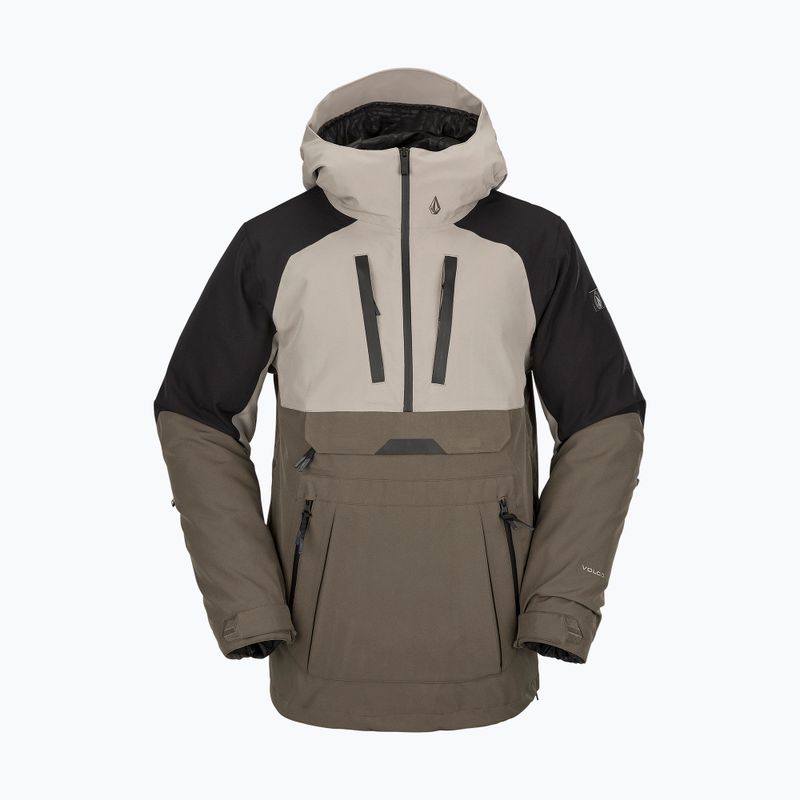 Férfi Volcom Brighton Pullover barna/fekete snowboard dzseki G0652315