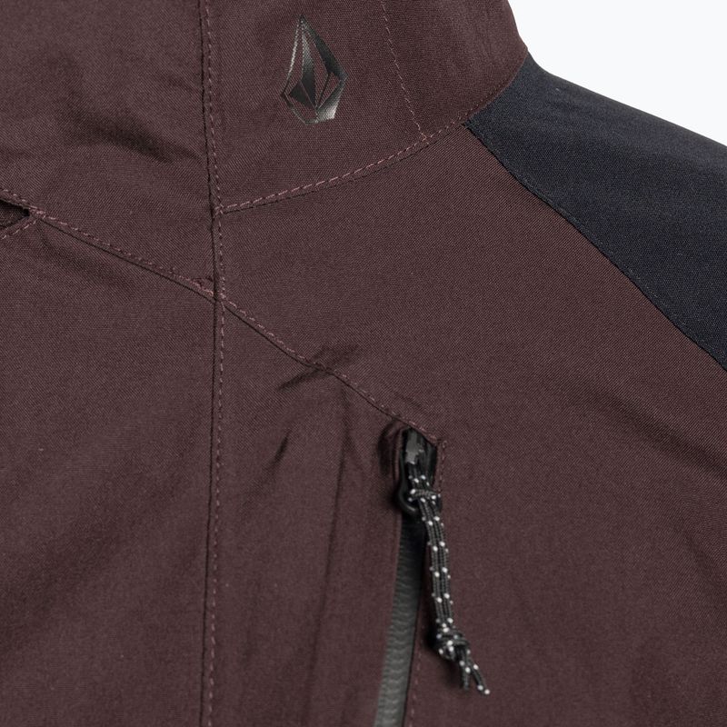 Volcom Aris Ins Gore barna/fekete snowboard dzseki H0452311 3