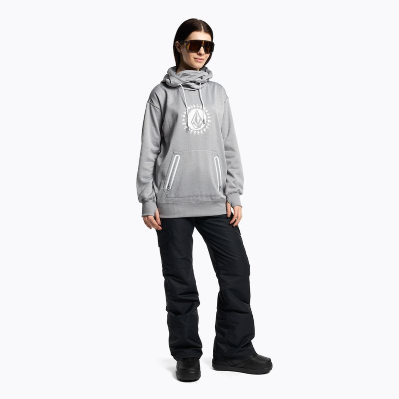 Női Volcom Spring Shred Hoody kapucnis pulóver szürke H4152303 2