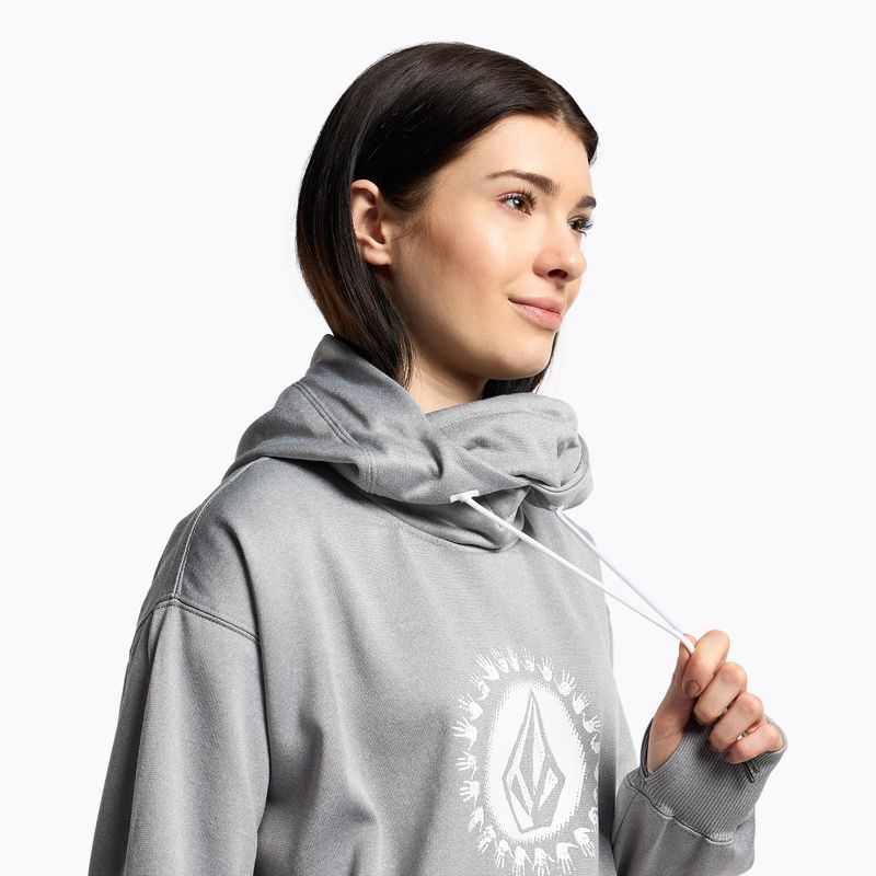 Női Volcom Spring Shred Hoody kapucnis pulóver szürke H4152303 5