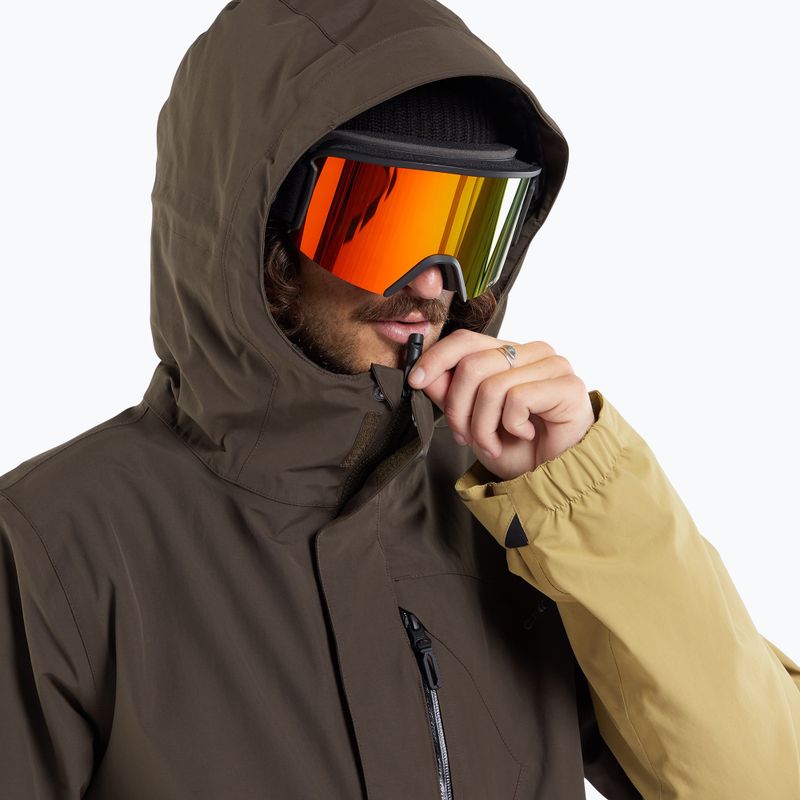 Férfi snowboard dzseki Volcom L Ins Gore-Tex barna 4