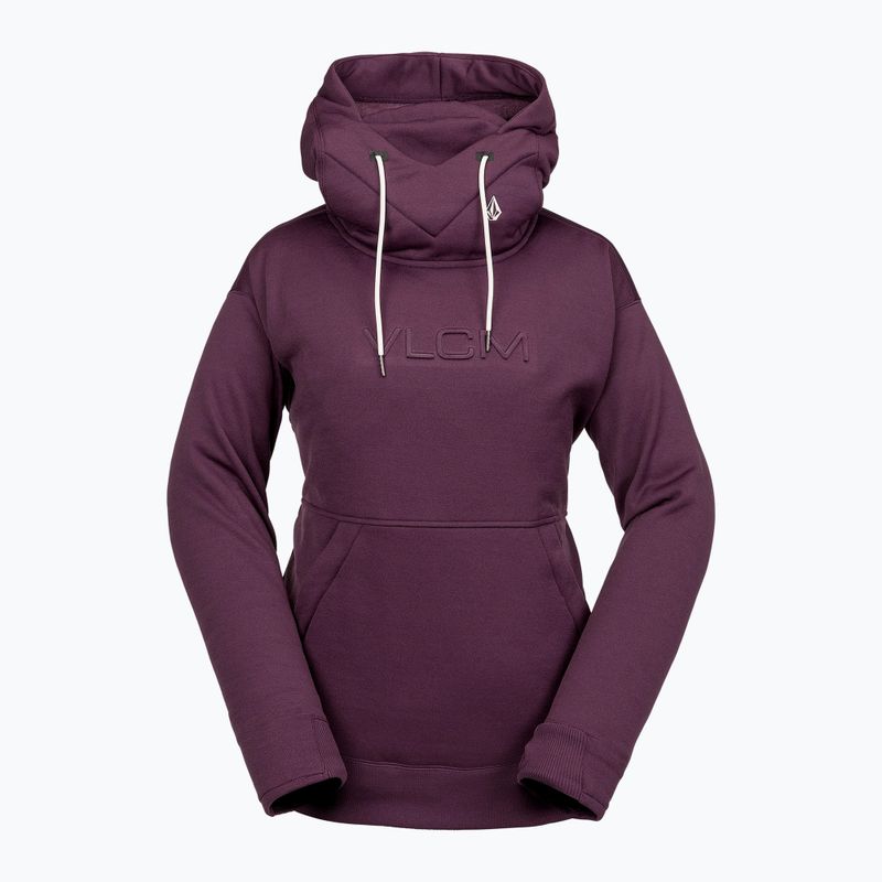 Női snowboard kapucnis pulóver Volcom Hydro Riding Hoodie blackberry 7