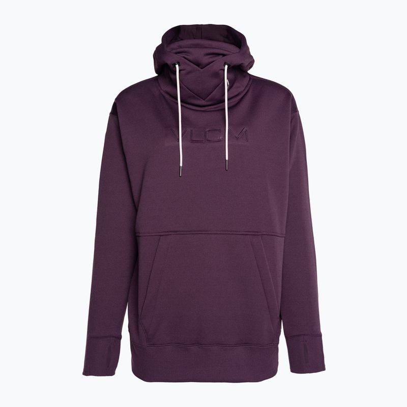 Női snowboard kapucnis pulóver Volcom Hydro Riding Hoodie blackberry