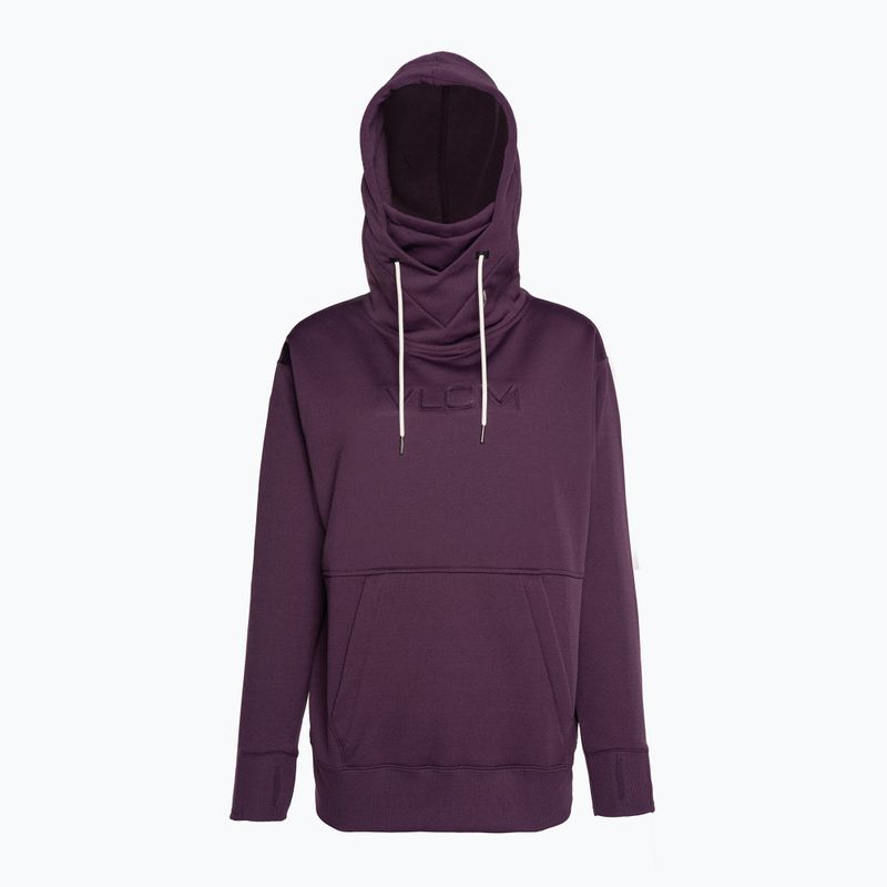Női snowboard kapucnis pulóver Volcom Hydro Riding Hoodie blackberry 3