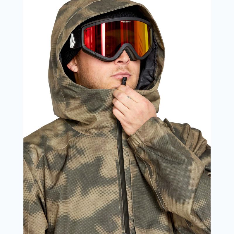 Férfi Volcom Brighton Pullover terepszínű snowboard kabát 4