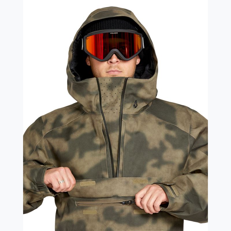 Férfi Volcom Brighton Pullover terepszínű snowboard kabát 7