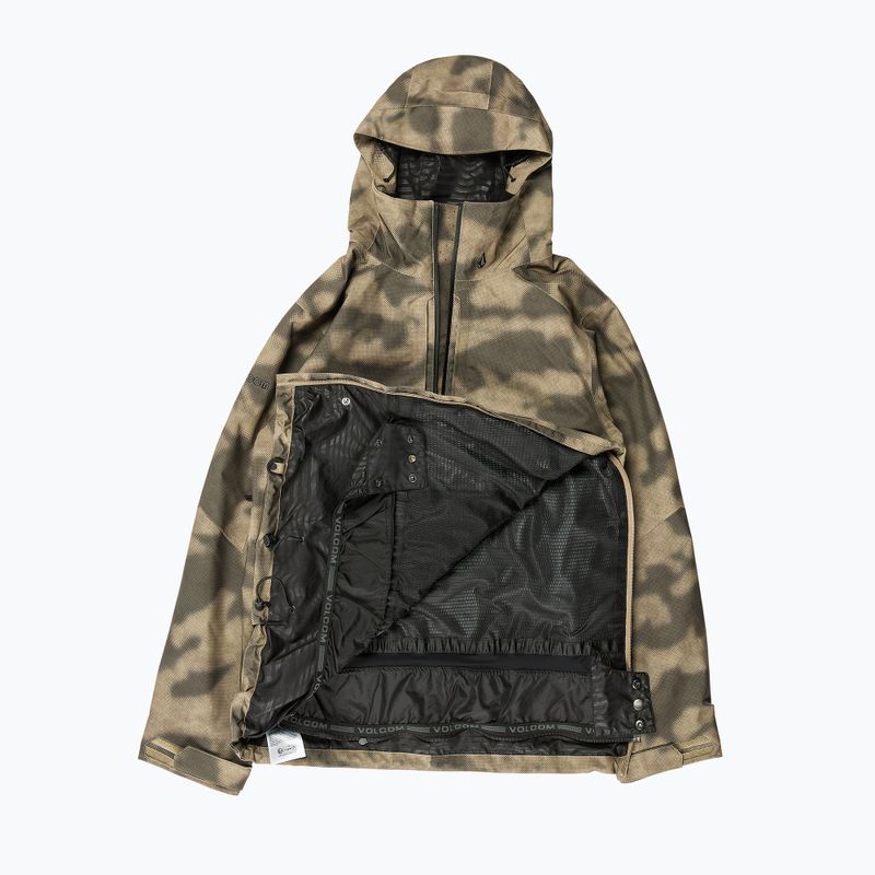 Férfi Volcom Brighton Pullover terepszínű snowboard kabát 10