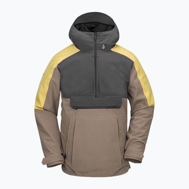 Férfi Volcom Brighton Pullover gesztenye barna snowboard kabát 8