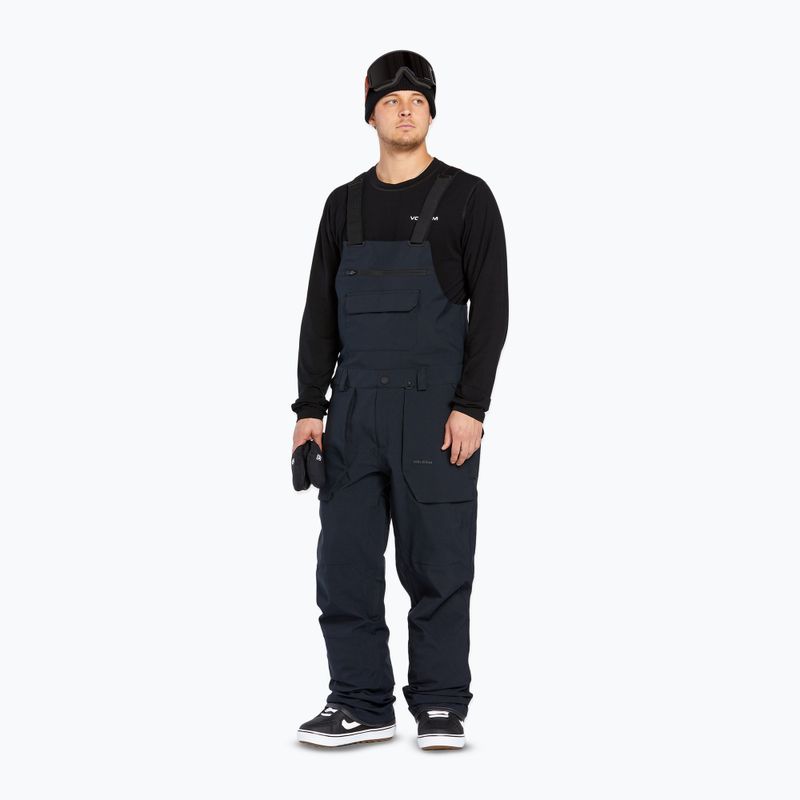 Férfi snowboard nadrág Volcom Roan Bib Overall black