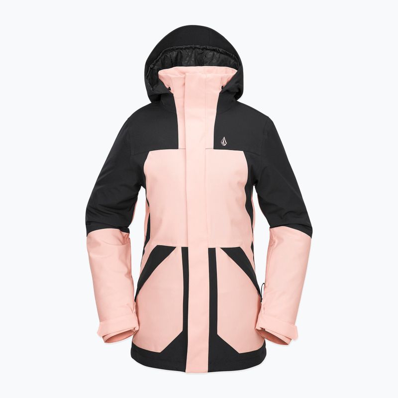 Női snowboard dzseki Volcom Shelter 3D Stretch korallszínű kabát 8