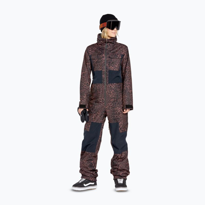 Női snowboard overall Volcom Shiloh Snow leopard 3