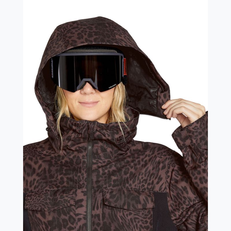 Női snowboard overall Volcom Shiloh Snow leopard 6