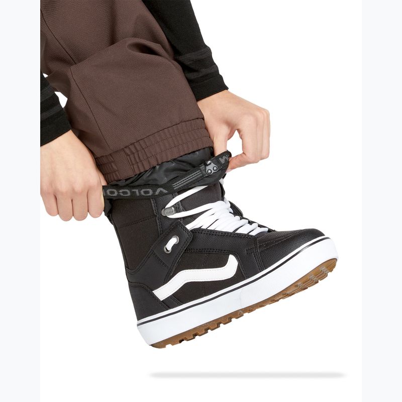 Női snowboard nadrág Volcom Creston 3D Stretch Bib Overall mahogany 9