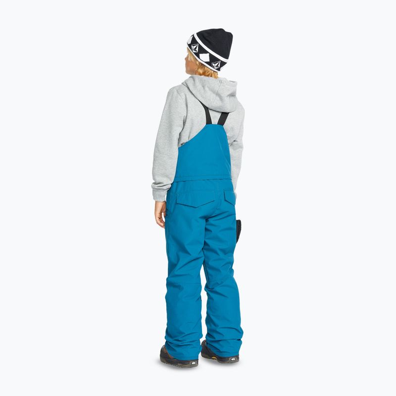 Gyermek snowboard nadrág Volcom Barkley Ins Bib Overall kobalt színű 3