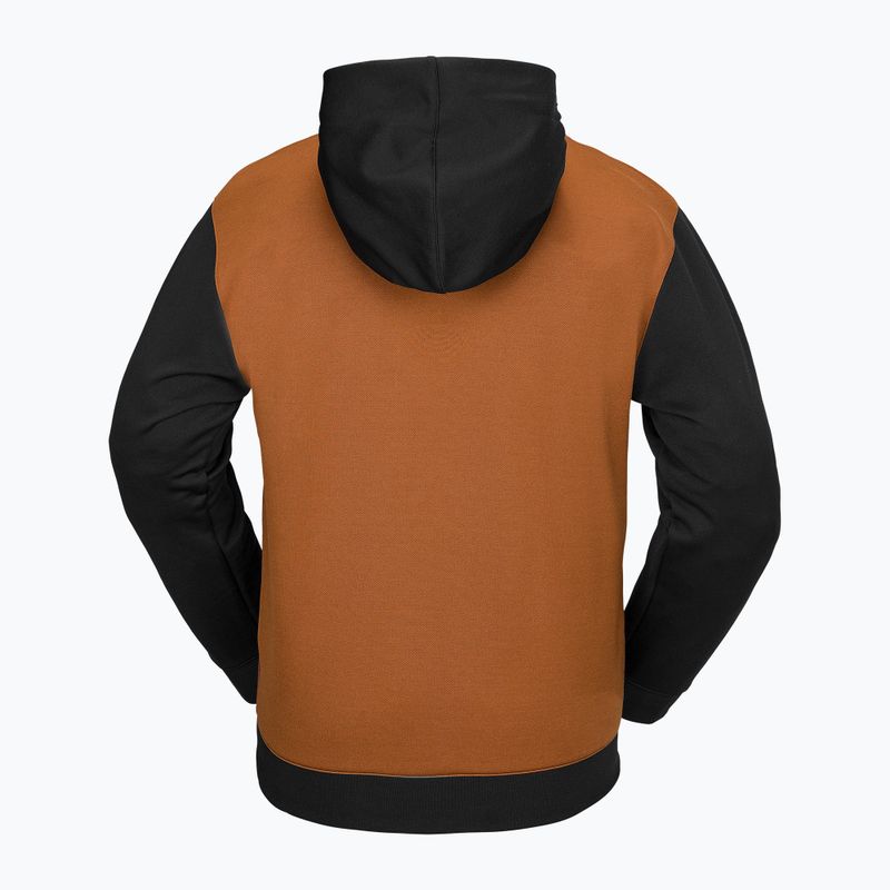 Férfi snowboard pulóver Volcom Hydro Riding Hoodie caramel 6