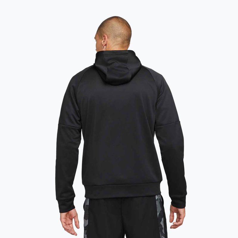 Férfi edzőfelső Nike Therma Fit Full-Zip black/black/white 3