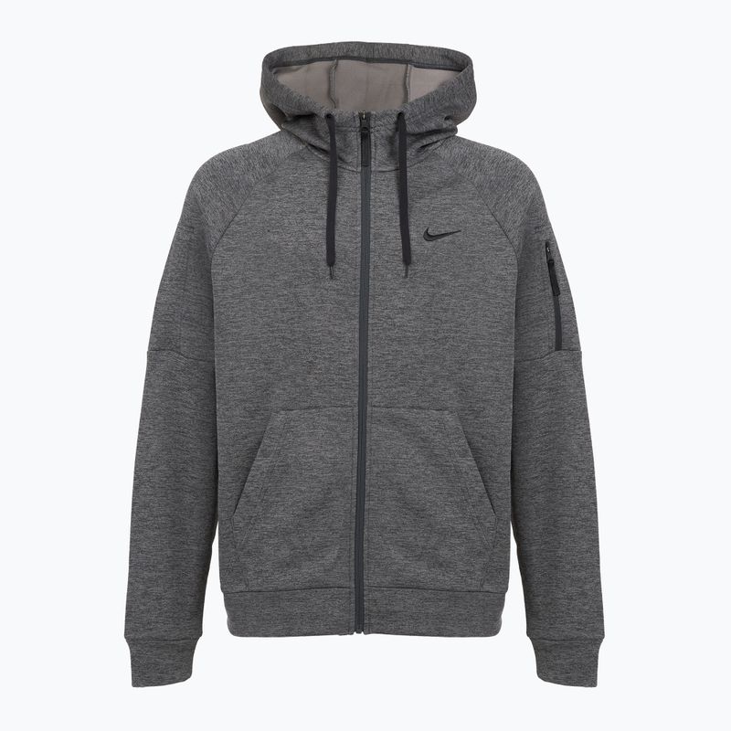 Férfi edzésfelső Nike Therma Fit Full-Zip charcoal heather/dark smoke grey/black 8