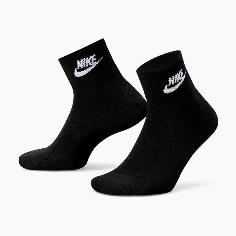Zokni Nike Everyday Essential 3 pár black/white 8