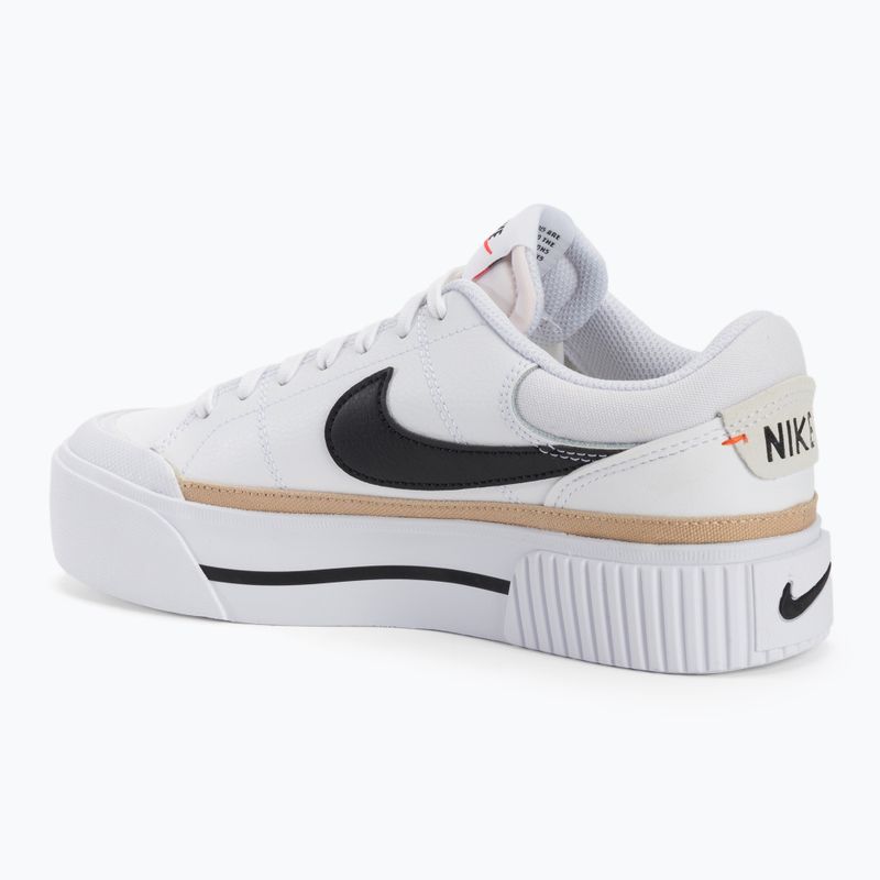 Nike Court Legacy Lift női cipő fehér/kender/csapatnarancs/fekete 4