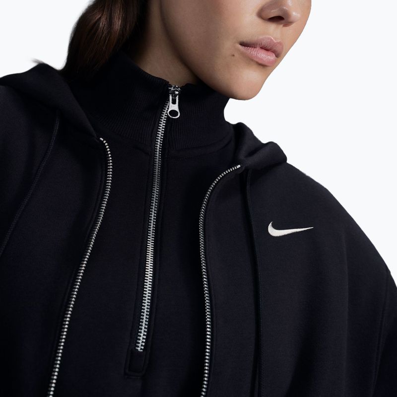 Női pulóver Nike Sportswear Phoenix Fleece black/sail 5