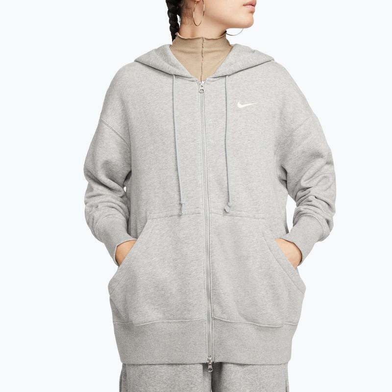 Női pulóver  Nike Sportswear Phoenix Fleece dark grey heather/sail 4