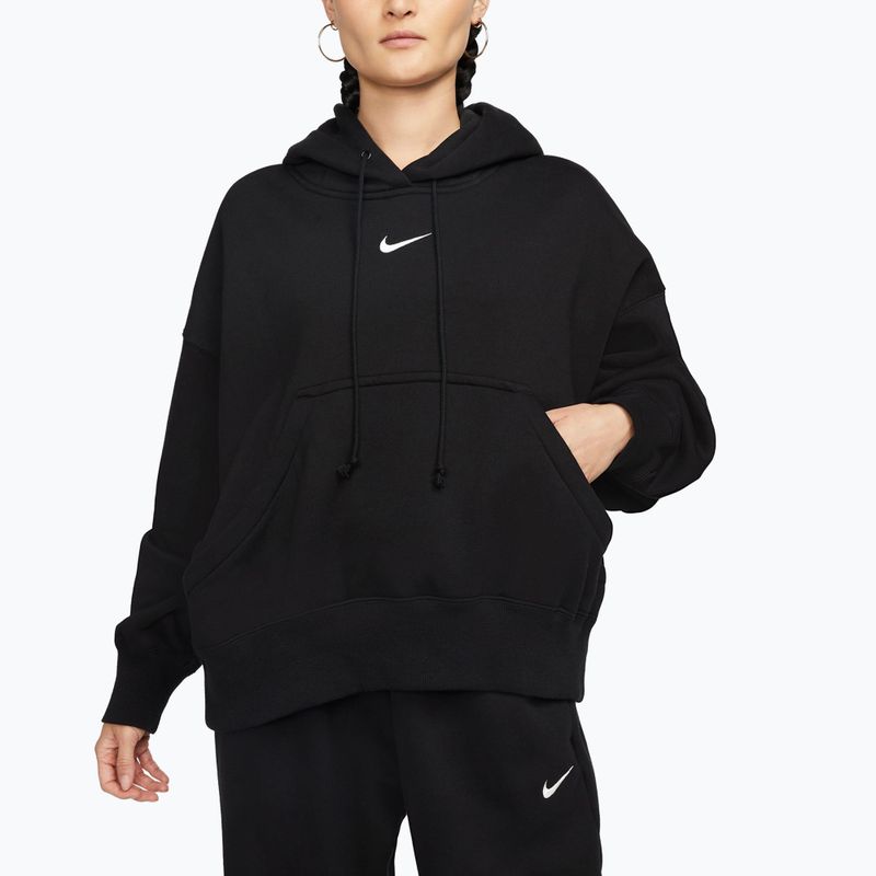 Női pulóver Nike Sportswear Phoenix Fleece Oversized black/sail 4