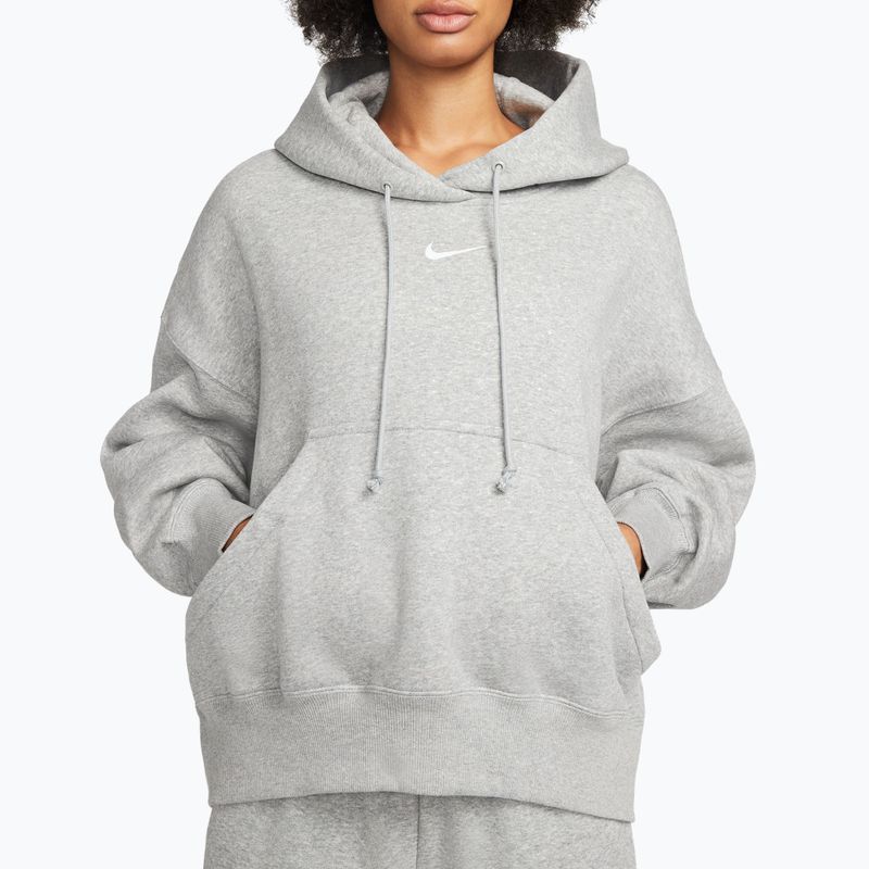 Női pulóver Nike Sportswear Phoenix Fleece Oversized dark grey heather/sail 4