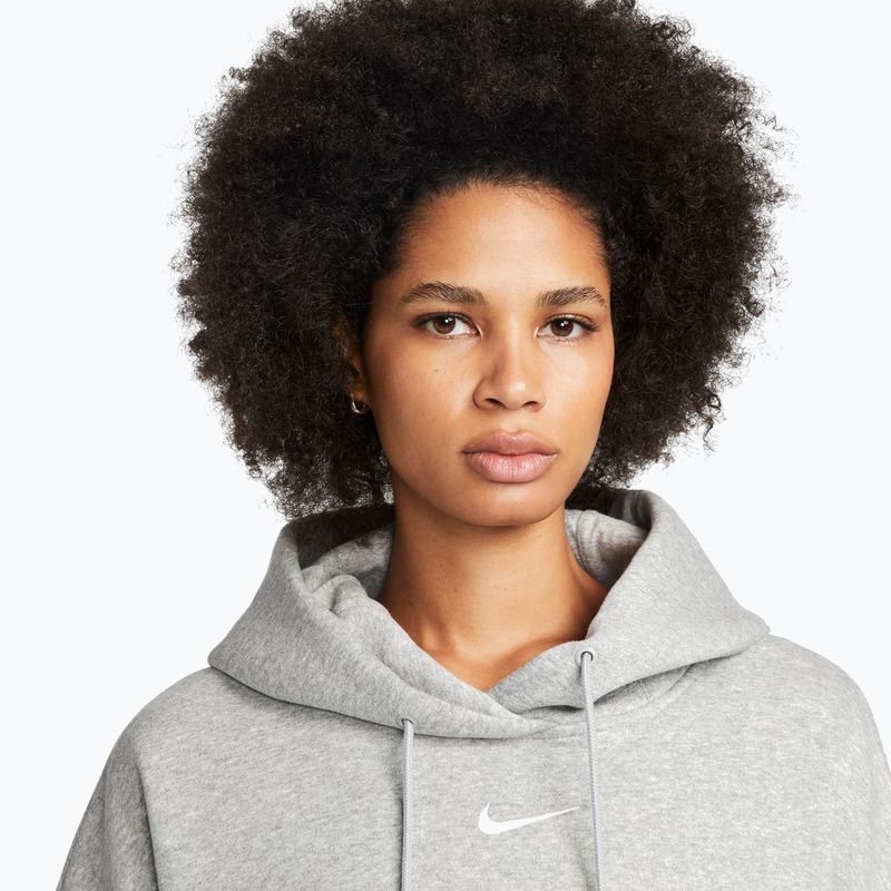 Női pulóver Nike Sportswear Phoenix Fleece Oversized dark grey heather/sail 5