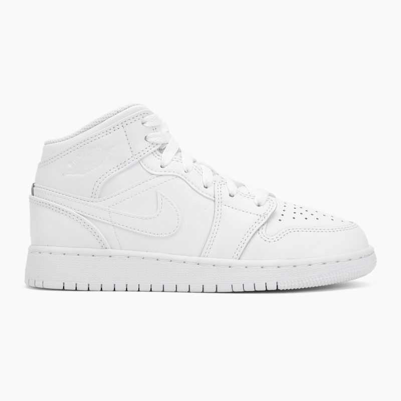 Gyerekcipő Nike Jordan 1 Mid white/white/white 2