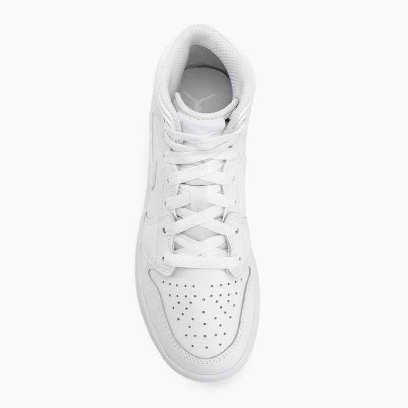 Gyerekcipő Nike Jordan 1 Mid white/white/white 5