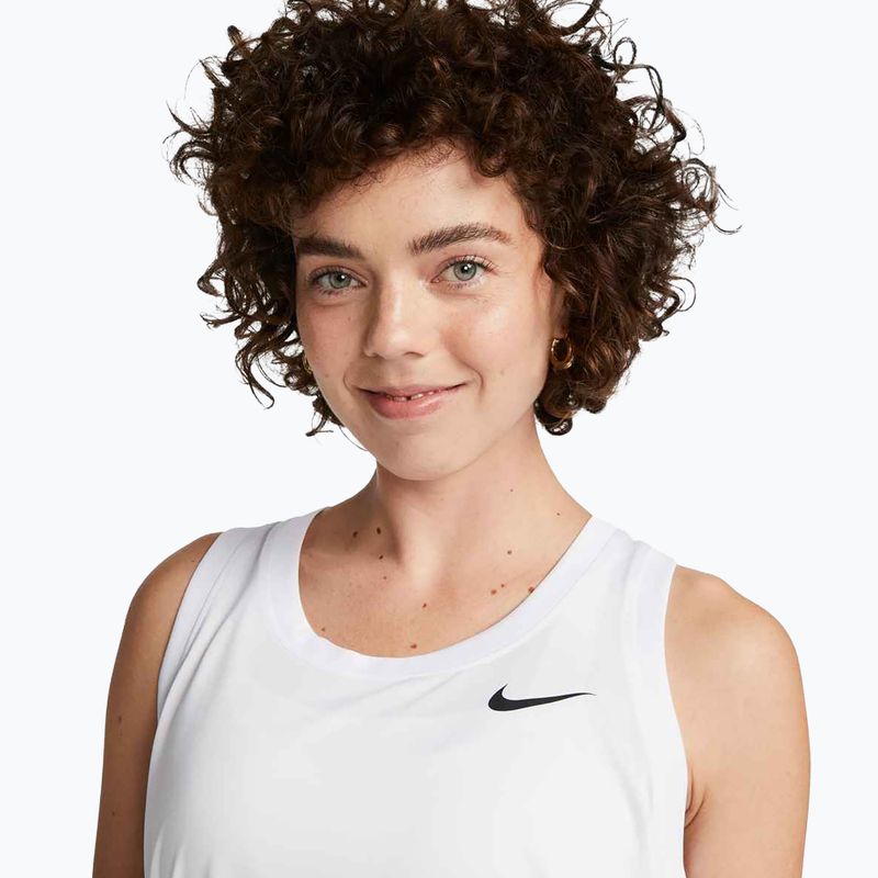 Női edzőpóló Nike Dri-Fit Racerback póló White/Black 4