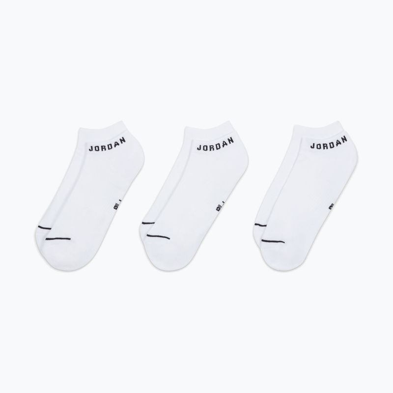 Zokni  Jordan Everyday No-Show 3 pairs white/black 7