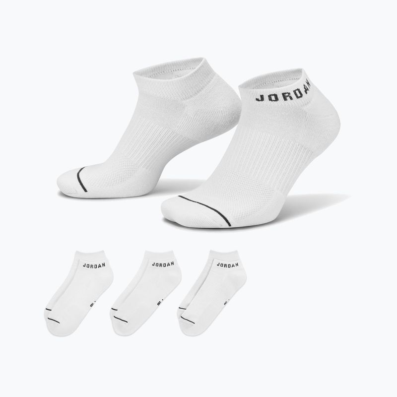 Zoknik Nike Jordan Everyday No-Show 3 pár white/black 8