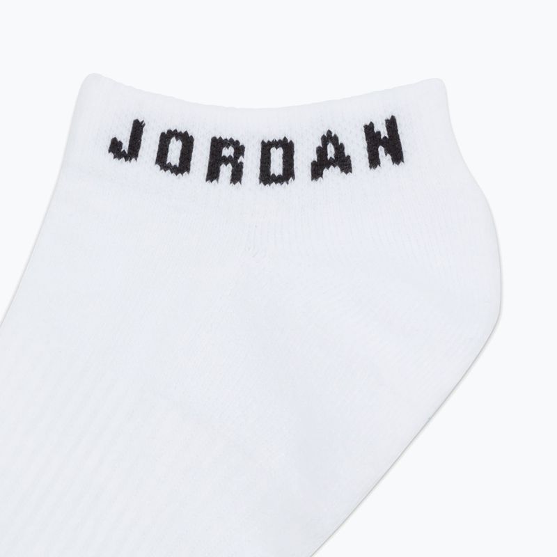 Zokni  Jordan Everyday No-Show 3 pairs white/black 9
