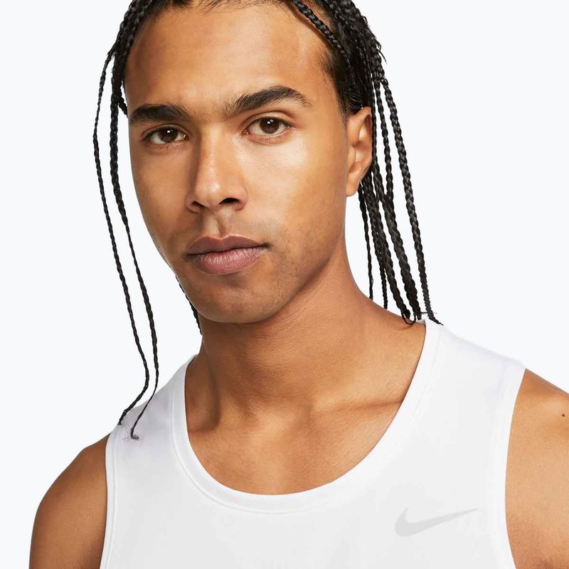 Férfi Nike Dri-Fit Miler fehér futópóló 4