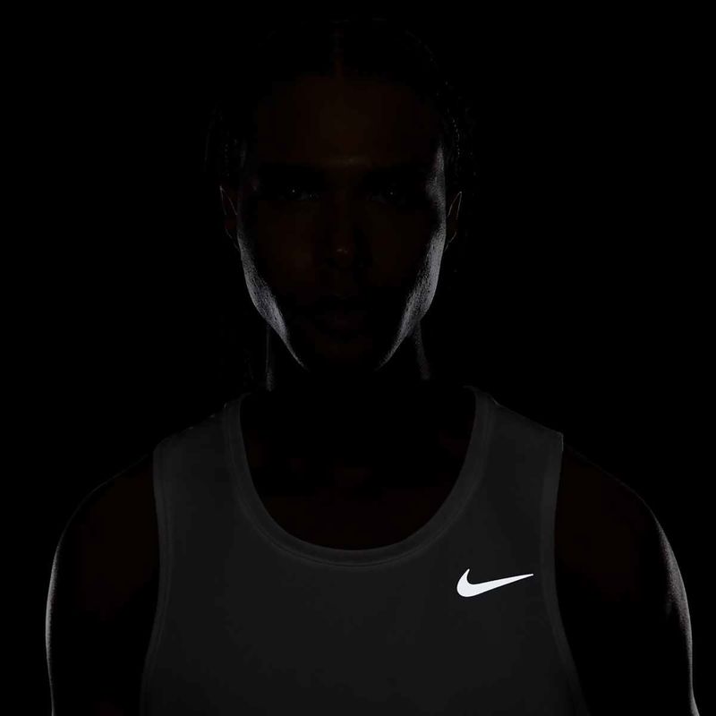 Férfi Nike Dri-Fit Miler fehér futópóló 6