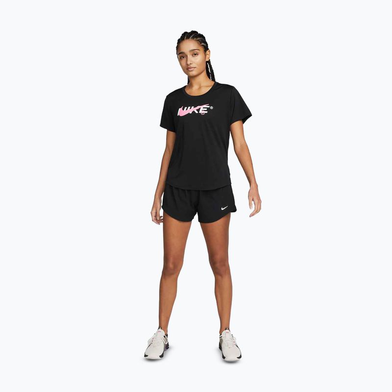 Női rövidnadrág Nike One Dri-Fit 3" fekete 2