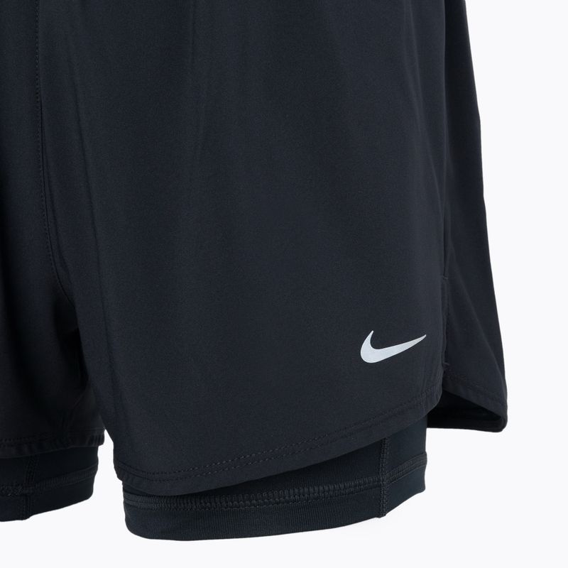 Női rövidnadrág Nike One Dri-Fit High-Waisted 3" 2In1 fekete 3