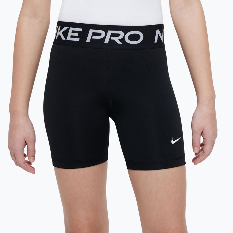 Gyerek rövidnadrág Nike Pro Dri-Fit 5" carbon black/white 3