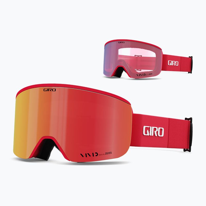 Gogle narciarskie Giro Axis red&black thirds/ember/infrared 2